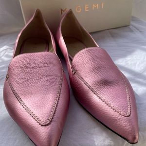 M. Gemi Stellato Flat Rose Shimmer, Metallic Leather 11 42 Barbie Pink shoes